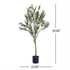 XINGHANZHENXUAN Artificial Olive Tree with Lifelike Foliage, Pre-Potted Faux Plant Leaves, Symbolic Decor for Peaceful Spaces - 4 of 4