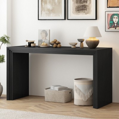 31.8" Modern Wood Veneer Console Table, Slim Entryway and Sofa Table for Hallway, Living Room, or Home Office-Maison Boucle