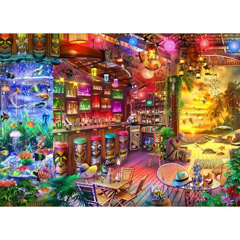 Brain Tree - Beach Shack 1000 Piece Puzzles For Adults-jigsaw Puzzles-with  4 Puzzle Sorting Trays- Random Cut - 27.5lx19.5w : Target