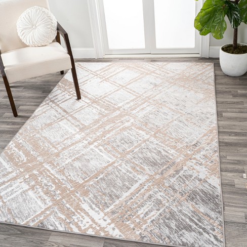 Origin 21 8 X 10 Beige Indoor Abstract Area Rug in the Rugs