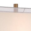 Vienna Full Spectrum Darcia Modern Table Lamp with Black Riser 29" Tall Crystal Sheer Outer White Linen Inner Shade for Bedroom Living Room Bedside - 2 of 4