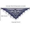 INSPIRE CHIC Women's Lace Mesh Fringe Triangle Shawls Scarves 1Pc - 3 of 4