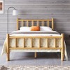 Queen Size Log Bed with Headboard and Footboard for Bedroom - 3 of 4