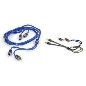 Kicker 46KISL K-Series Interconnect, Speaker Wire To RCA Adapter w/ 46KI22 2 Meter 2-Channel Signal Cable - 1 of 4