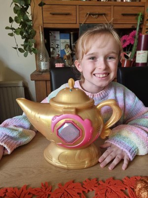 Magic Mixies Magic Genie Lamp with Interactive 8 Pink Plush Toy and 60+  Sounds & Reactions. Unlock a Magic Ring and Reveal a Pink Genie from The  Real