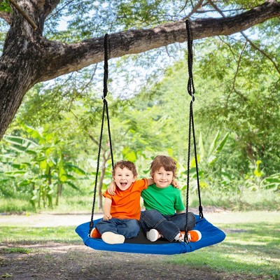 Outdoor Tree Swing with Hanging Strap Kit Playground Backyard Parent-child Game 