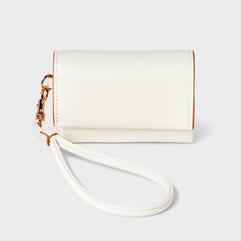 White on sale wristlet bag