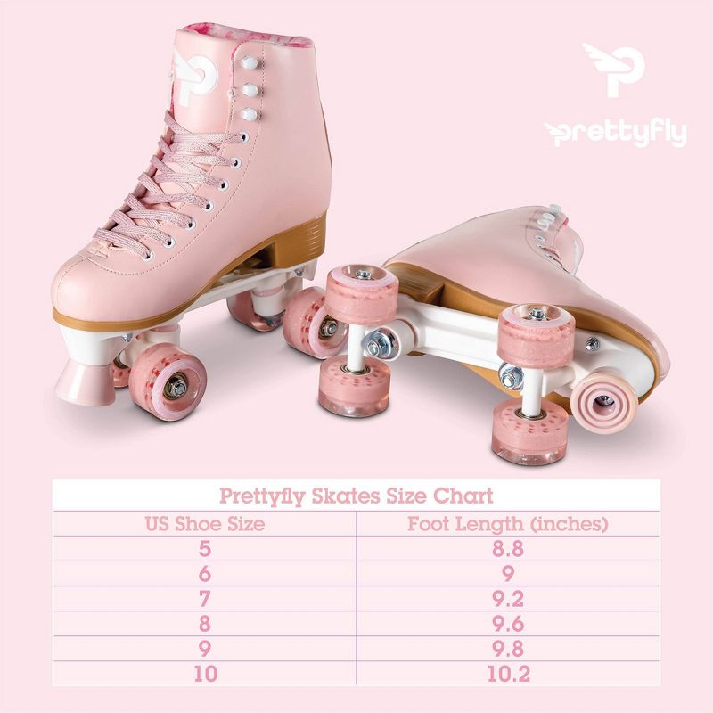 Prettyfly Womens' Retro Quad Skates Vegan Leather, 5 of 11