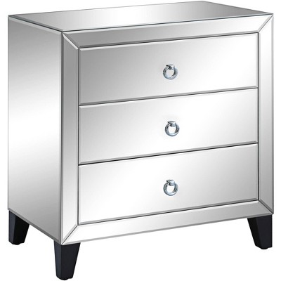 Studio 55D Bentley Beveled Mirrored 3-Drawer Chest