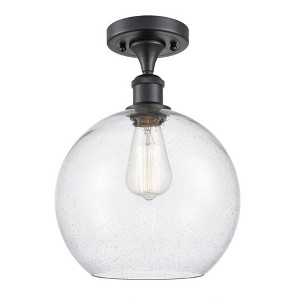 Athens - 1 Light Semi-Flush Mount In Industrial Style-15 Inches Tall and 10 Inches Wide - 1 of 1
