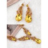 Anna-Kaci Elegant Crystal Bridal Necklace Earrings Set ÊØè Rhinestone Wedding Party Costume Jewelry for Brides and Bridesmaids - 4 of 4