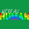 Adult Design By Humans We're All Human Rainbow Pride By JuTrading T-Shirt - 2 of 2