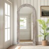 SpassWay Solid Wood Accent Wall Mirror Arched Full Length Mirror Rustic Leaning Mirror for Living Room Bedroom Entryway Charcoal/Weathered White - 2 of 4