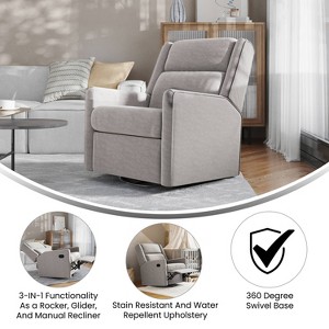 Taylor & Logan Lucy 3-in-1 Classic Manual Recliner - 1 of 4