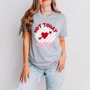 Simply Sage Market Women's Not Today Cupid Checkered Short Sleeve Graphic Tee - 1 of 4