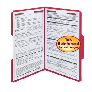 Smead Fastener File Folder, 2 Fasteners, Reinforced 1/3-Cut Tab, Legal Size, 50 per Box - 1 of 4