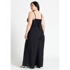 ELOQUII Women's Plus Size Wide Leg Jumpsuit - 3 of 4
