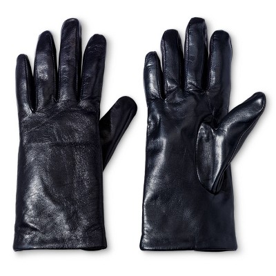 womens leather tech touch gloves