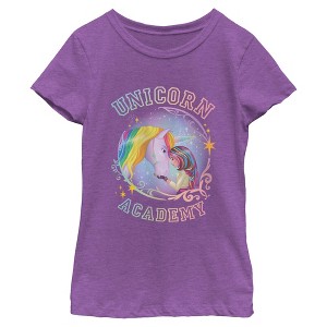 Girls Unicorn Academy Sophia And Wildstar T Shirt - 1 of 4