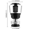 Plastic Kitchen Strainer Bubbler Water-saving Aerator Shower Splash Faucet Filter Swivel Head, Size: 62 x 36 x 23.5mm - 3 of 4