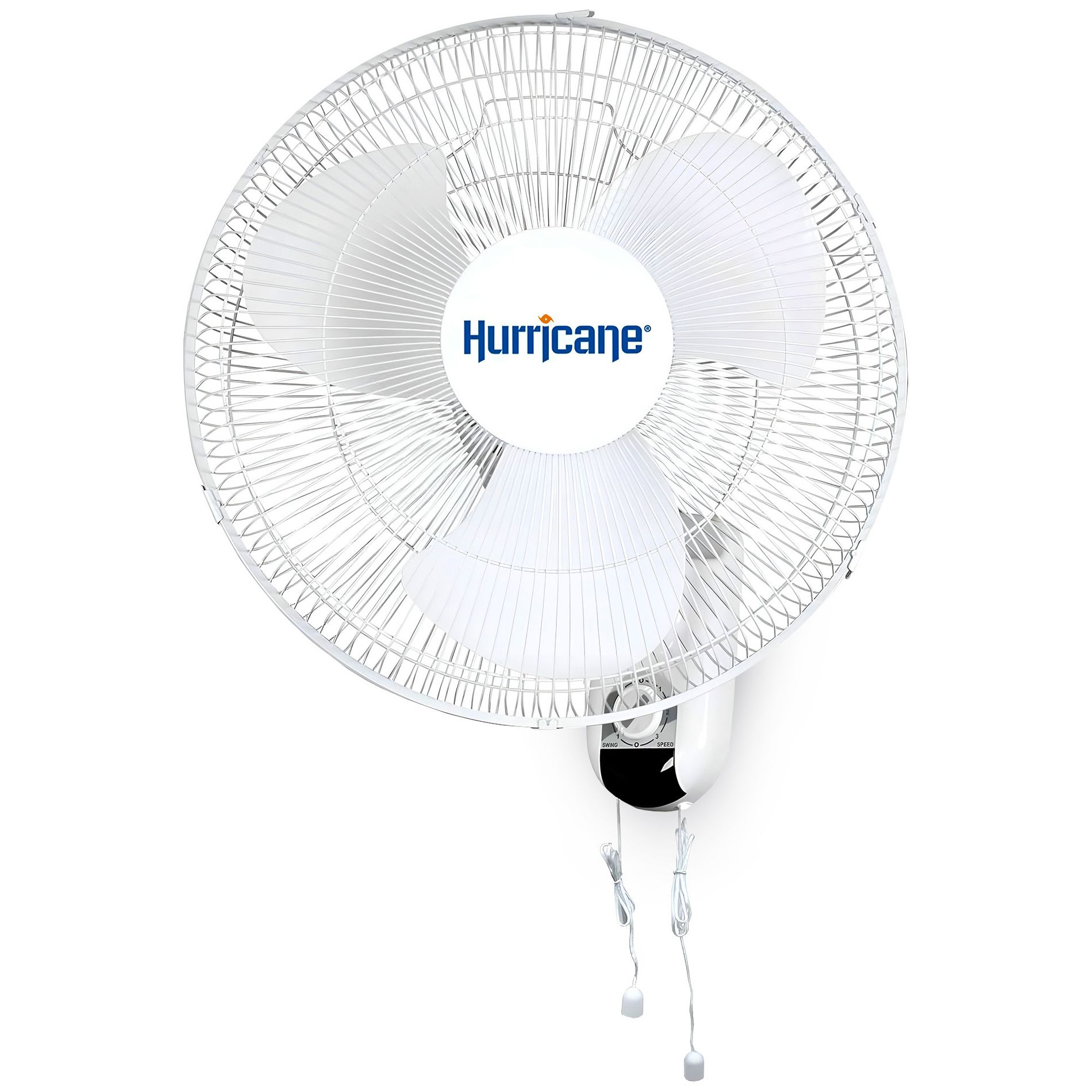 Hurricane Classic 16" Wall Mount Oscillating Fan – Powerful 3-Speed Airflow, Quiet Operation, Adjustable Tilt for Home, Office, and Grow Tents