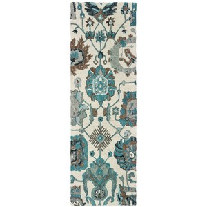 Oriental Weavers Zahra 75503 Ivory/ Blue Indoor Area Rug - 2'6" x 8' - 1 of 1