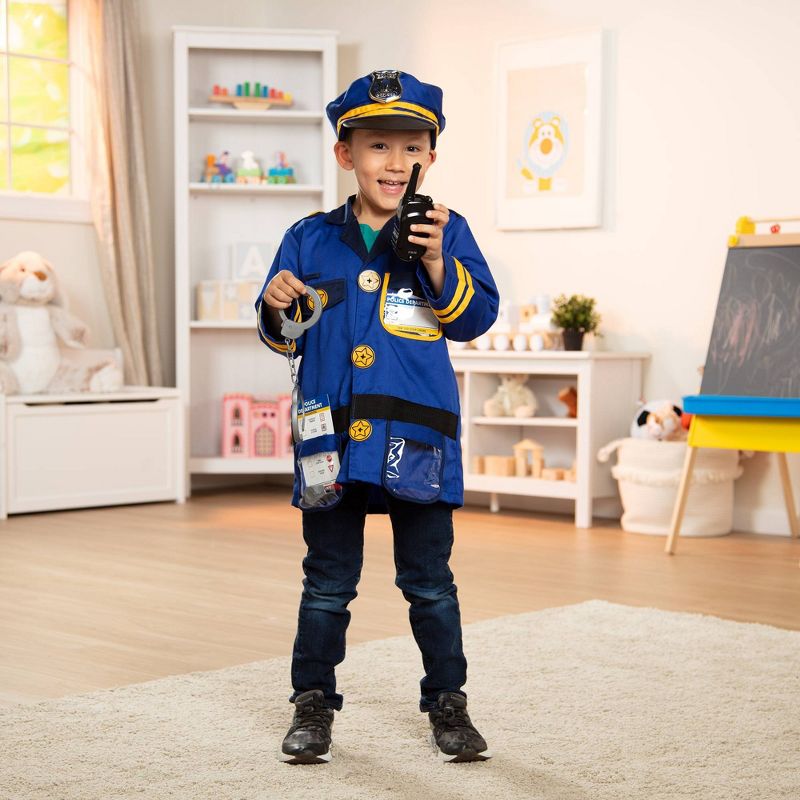 Melissa &#38; Doug Police Officer Role Play Costume Dress-Up Set (8pc), 6 of 13