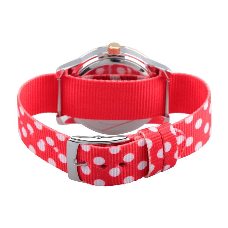 Women&#39;s Disney Minnie Mouse Two-Tone Alloy Watch - Red, 3 of 6