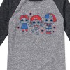 Boys' - LOL Surprise! - LOL Red Blue Stars Raglan Graphic T-Shirt - 2 of 4