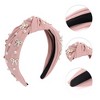 Unique Bargains Women's Bow Faux Pearls Tie Headbands 1 Pc - 3 of 4