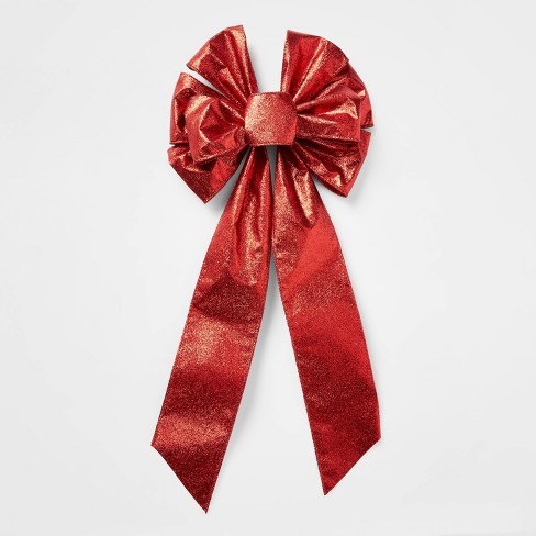 Red Glitter Straw Topper Bow – Apartment 23