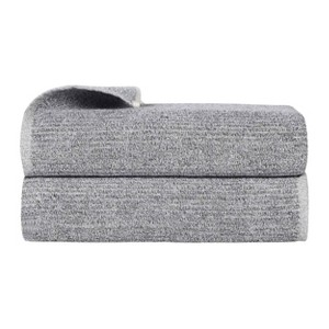 Viscose Cotton Blend Medium Weight Soft Textured Ribbed Towel Set by Blue Nile Mills - 1 of 4