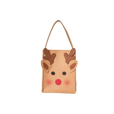 C&F Home Reindeer Felt Gift Bag