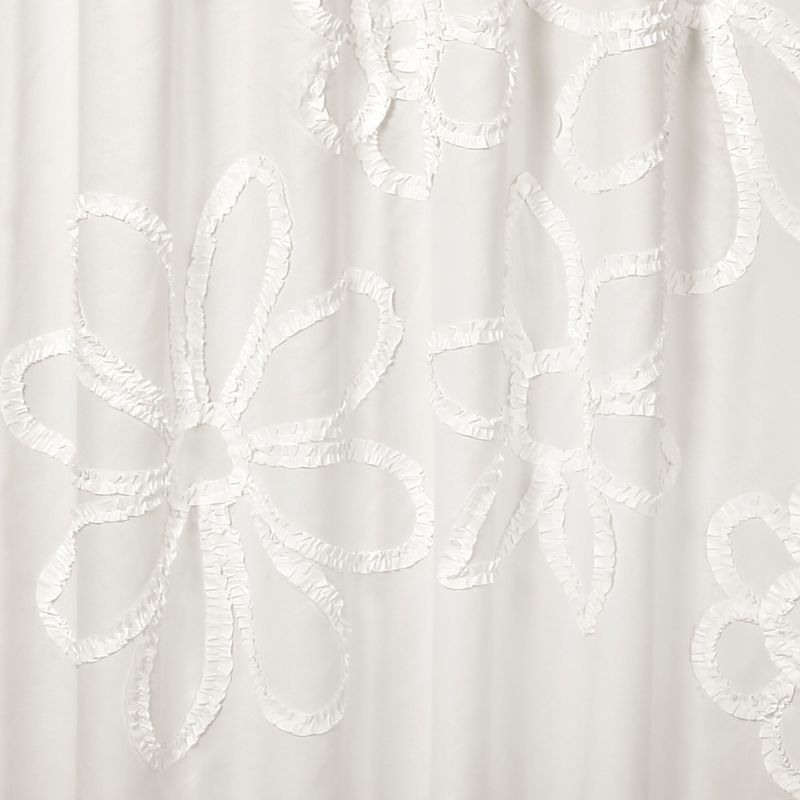 Single Ruffle Flower Shower Curtain - Lush Décor, 4 of 10
