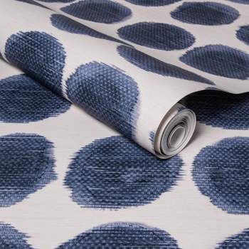 Textile Dot Peel & Stick Wallpaper Blue - Opalhouse™