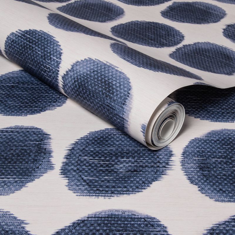 Textile Dot Peel &#38; Stick Wallpaper Blue - Opalhouse&#8482;, 1 of 6