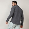 Campus Sutra Men Men's Charcoal Grey Embossed Geometric Shirt - 4 of 4