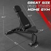 ER KANG Smith Machine, 2200lbs Squat Rack with LAT-Pull Down System & Cable Crossover Machine, Training Equipment with Leg Hold-Down Attachment - 4 of 4