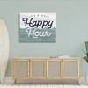 Stupell Industries Always Happy Hour Vintage Lake House Wave Signage, 48" x 36" - 2 of 4