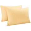 PiccoCasa Breathable Soft Comfortable Sold Cotton Zippered Pillowcases 2 Pcs - 3 of 4