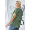 Women's Shirring Sleeve Top - DAVI & DANI - 3 of 4