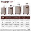 YONWAY Luggage Sets 4 Piece, with Compression Packing Cubes, Hardside Expandable Suitcase Set, with TSA Lock and Spinner Wheel - 3 of 4