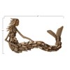 Storied Home Driftwood Sitting Mermaid Wall Decoration - Hardwood Sculpture, Nautical Decor, 13" Height - image 4 of 4