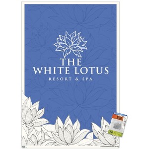 Trends International The White Lotus - White and Blue Logo Unframed Wall Poster Prints - 1 of 4