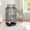 VEVOR 41-inch Open Top Large Parrot Bird Cage, Hanging Bird Cage for Parakeets Finches Canaries Lovebirds Cockatiels Budgies Small Quaker Conures - 2 of 4