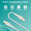 PHILCO 20W USB C to C Cable, 4Ft Length, Fast Charging, High-Speed Data Transfer, Durable and Tangle-Free - 3 of 4