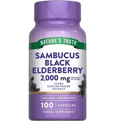 Nature's Truth Sambucus Black Elderberry | 100 Capsules