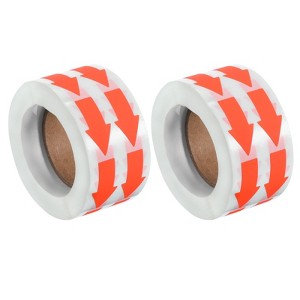 Unique Bargains PVC Waterproof Removable Self-Adhesive Floor Marking Arrow Sticker Labels 2000 Pcs - 1 of 4