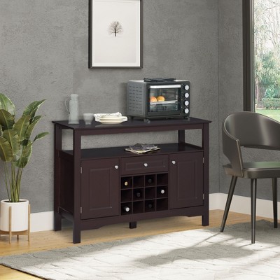 NicBex Buffet Cabinet with Storage Farmhouse Kitchen Sideboard Cabinet with Sliding Barn Doors for Kitchen,Dining Room,Hallway