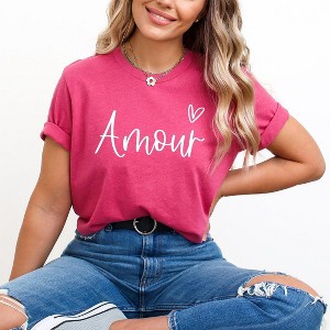 Simply Sage Market Women's Amour Short Sleeve Graphic Tee - 1 of 4